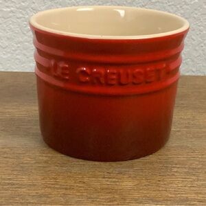 Le Creuset Red Stoneware Container